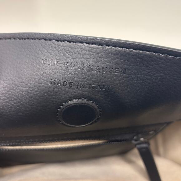 Von Holzhausen Shopper Crossbody Tote Technik Leather Black Small - Picture 4 of 14